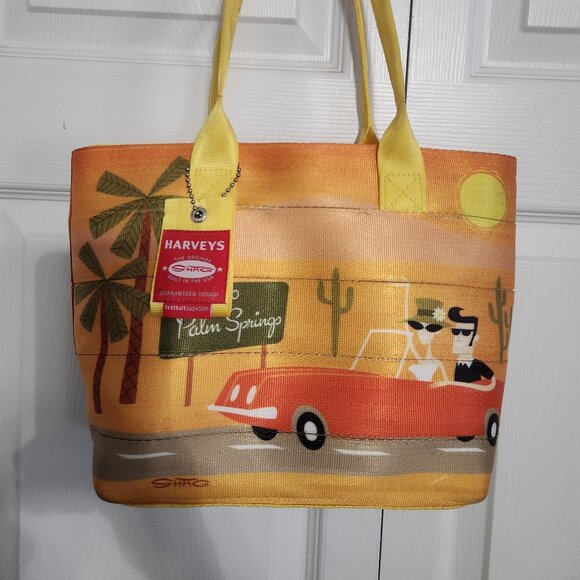 Harveys x Shag - Palm Spring Mini Streamline Tote RARE HTF - Picture 1 of 8
